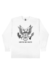 united we skate long sleeve tee