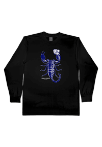 blue scorpion long sleeve tee